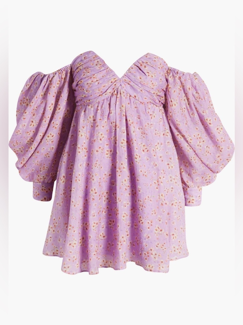 NWT Bardot Lani Floral Off the Shoulder Minidress - Picture 5 of 6